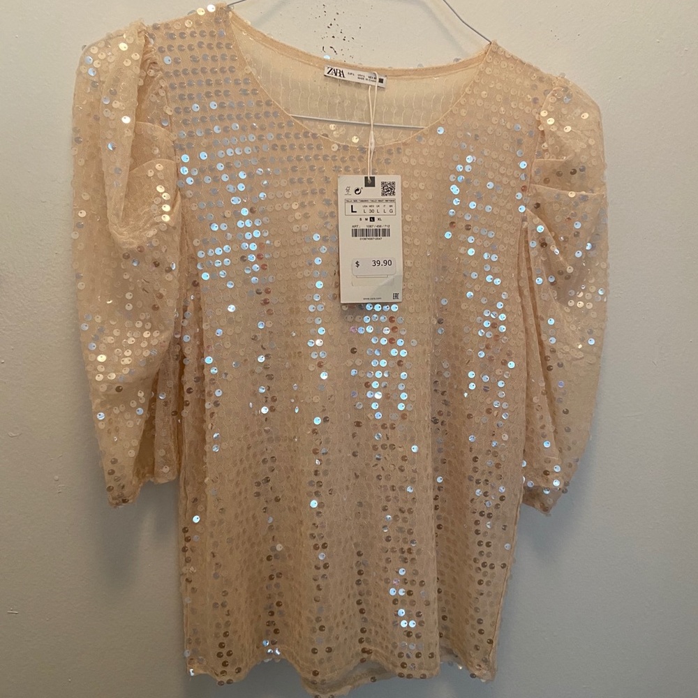 Top beige Zara